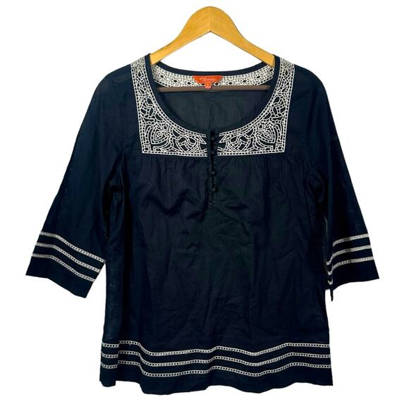 Tommy Bahama Relax Embroidered Cotton Top Size Small - Picture 1 of 9